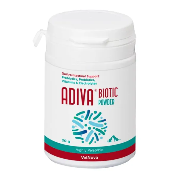 Adiva BIOTIC powder probióticos y prebióticos perros gatos en polvo