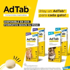 AdTab Gatos comprimidos contra pulgas garrapatas