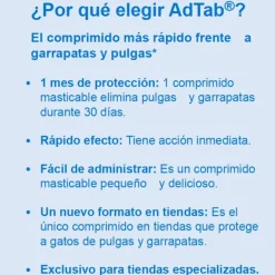 AdTab Perros pulgas garrapatas comprimidos