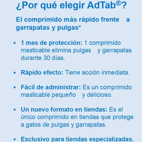 AdTab Perros pulgas garrapatas comprimidos