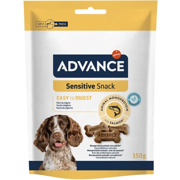 Advance Sensitive Snack perros 150 g