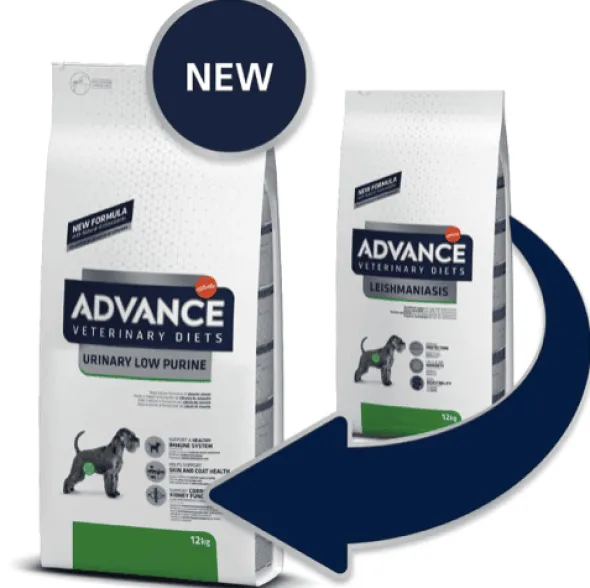 Advance Urinary Low Purine Leishmaniasis para perros 12 kg