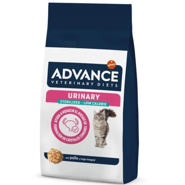 Advance urinary sterilized low calorie para gatos