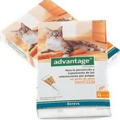 Advantage pipetas Antipulgas gatos menos de 4 kg 4 pipetas