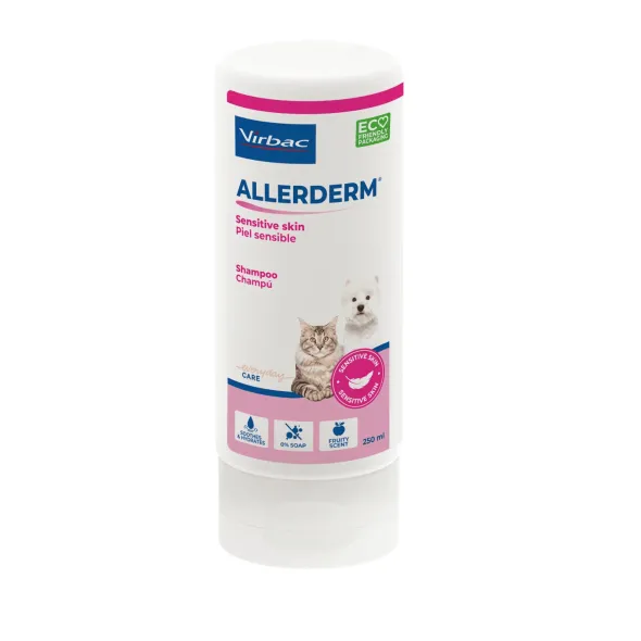 Allerderm Champú piel sensible perros gatos 250 ml