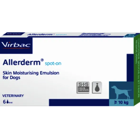 ALLERDERM Spot on perros 6 Pipetas de 4 ml