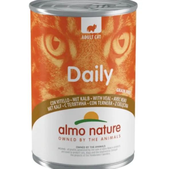 ALMO NATURE gatos alimento húmedo ternera 400g