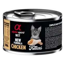 Alpha Spirit kitten POLLO lata gatitos 6×200 g