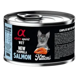 Alpha Spirit kitten SALMÓN lata gatitos 6×200 g