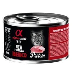 Alpha Spirit lata IBÉRICO gatos 6×200 g