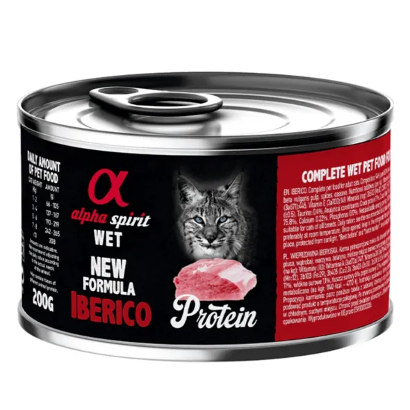 Alpha Spirit lata IBÉRICO gatos 6×200 g