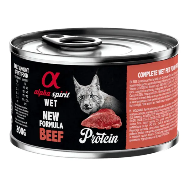 Alpha Spirit lata TERNERA gatos 6×200 g