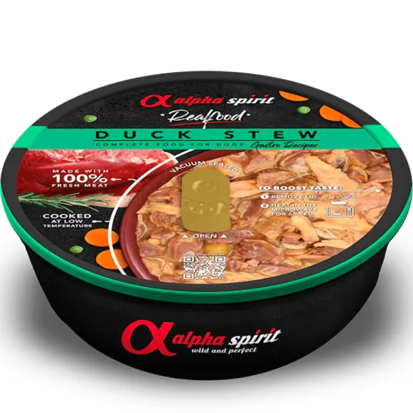 Alpha Spirit Realfood Estofado pato para perros