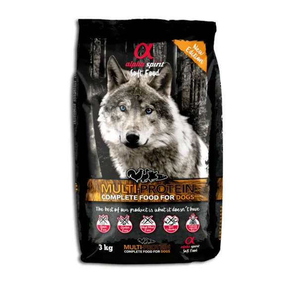 Alpha Spirit Semihúmedo MULTIPROTÉICO perros adultos