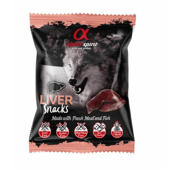 Alpha Spirit Snacks HÍGADO para perros