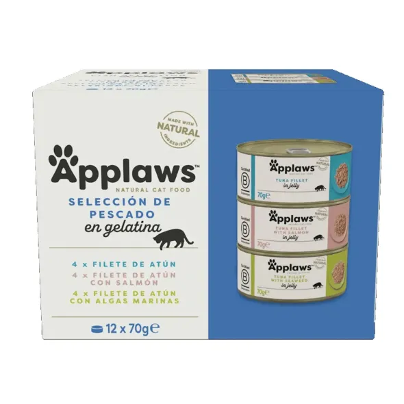 Applaws cat lata selección pescado gelatina multipack 12×70 g