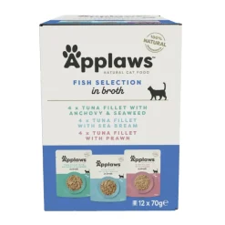 Applaws sobre CALDO PESCADO Gatos adultos Multipack 12×70 g