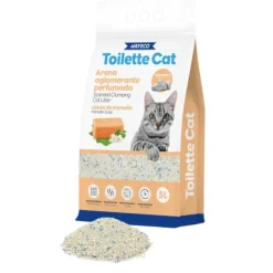 Arena Bentonita perfumada aglomerante Toilette Cat