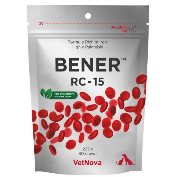 Bener RC chews anemia en perros y gatos 30 chews ANTES SUPRA RC
