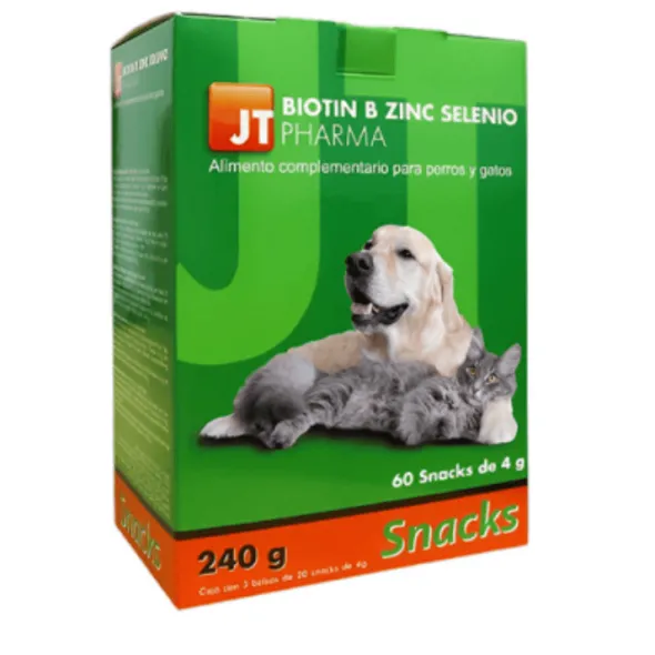 Biotin B Zinc Selenio SNACKS perros gatos 60x4g