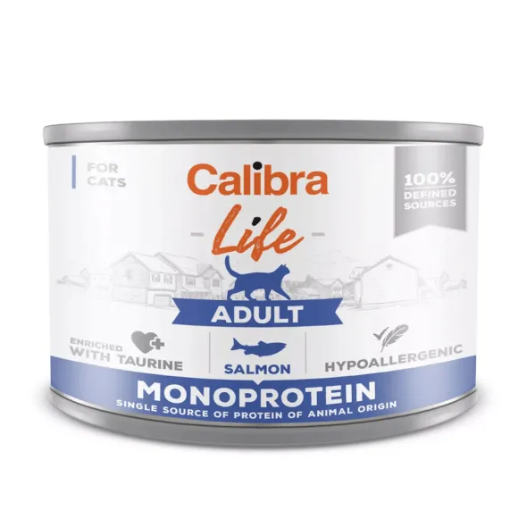 Calibra cat Life SALMÓN gatos 6x200g