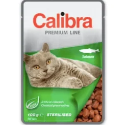 Calibra Cat sterilised salmón premium line 100 g gatos
