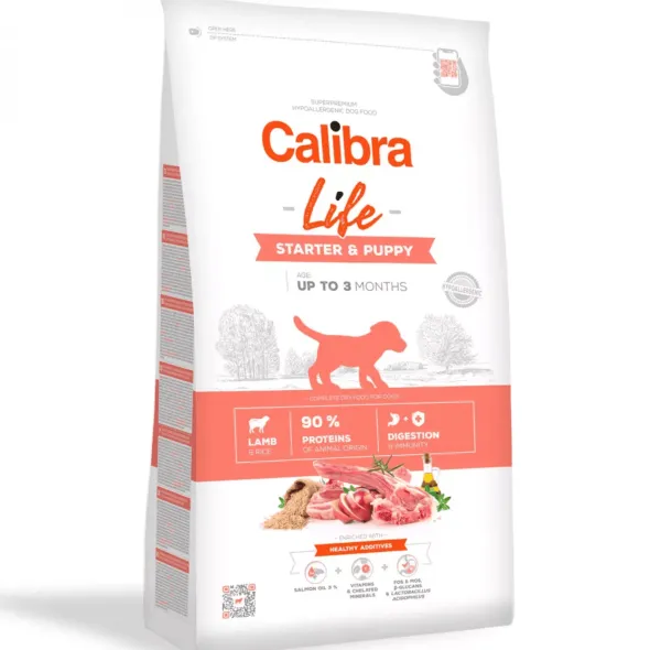 Calibra dog life Starter y Puppy Cordero cachorros