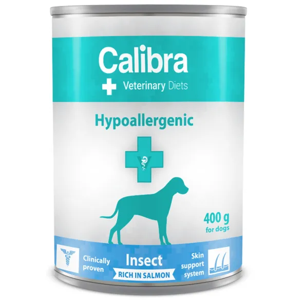 Calibra Hypoallergenic Salmón Insectos perros 6X400 g