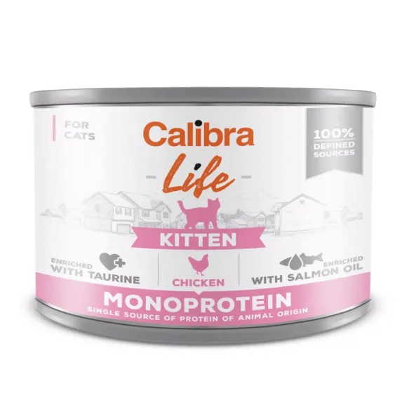 Calibra Life KITTEN POLLO gatitos 6x200g