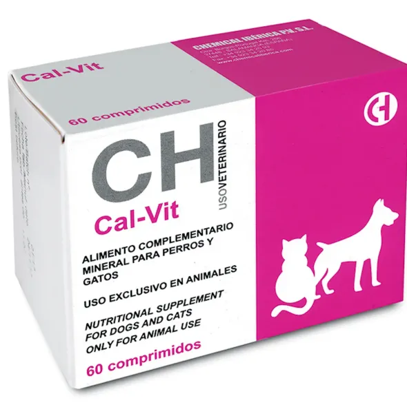 CALVIT calcio para perros y gatos 60 comprimidos