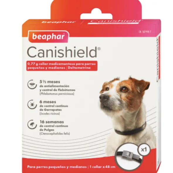 CaniShield Collar Antiparasitario para perros | Protección contra pulgas, garrapatas y mosquitos