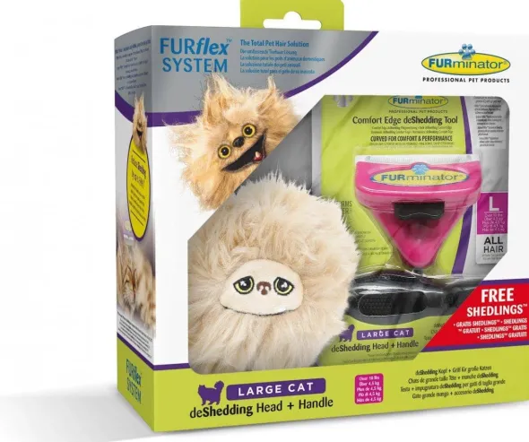 Cepillo FURMINATOR gatos furflex combo
