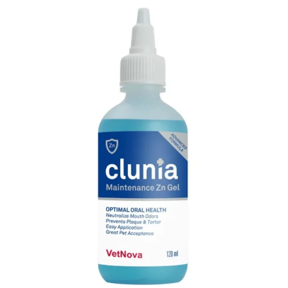 Clunia Maintenance Zn Gel Advanced mal aliento perros, gatos, caballos y exóticos