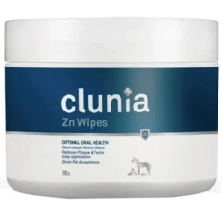 Clunia Zn WIPES mal aliento perros, gatos, caballos y exóticos 100 toallitas
