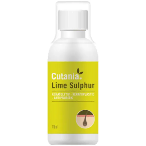 Cutania Lime Sulphur Sulfuro de cal perros y gatos 118 ml