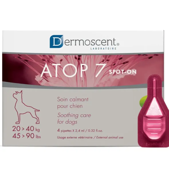 Dermoscent ATOP 7 Spot-On para perros y gatos Piel atópica, picor y dermatitis