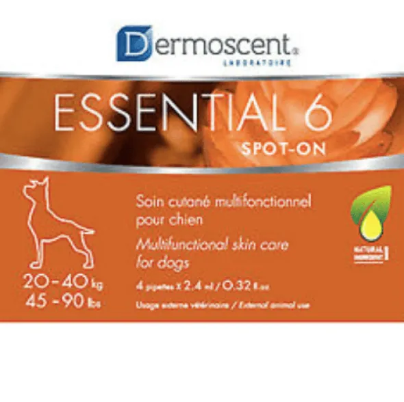 Dermoscent essential 6 spot on 4 pipetas cuidado piel perros