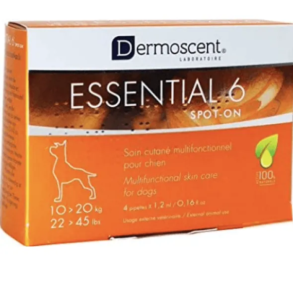 Dermoscent essential 6 spot on 4 pipetas cuidado piel perros