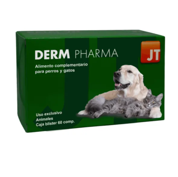 DERM PHARMA 60 cap Omega 3, 6 y 9 perros y gatos