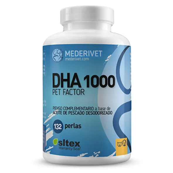 DHA 1000 Pet Factor aceite de pescado desodorizado para perros, gatos y caballos