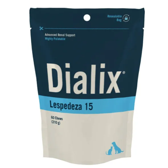 DIALIX LESPEDEZA 15 renal 60 chews perros