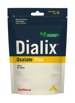 Dialix Oxalate Plus CHEWS veganos protección urinaria y renal para perros y gatos