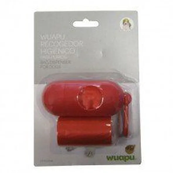 Dispensador de bolsas perro 2 rollos con 15 u cada uno