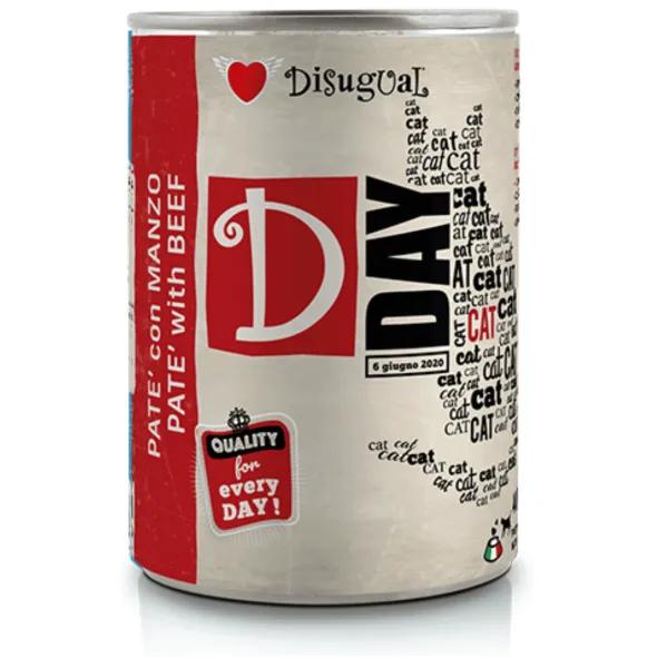 Disugual D-DAY cat TERNERA 6×400 g