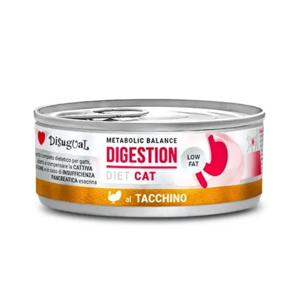 Disugual Digestión cat PAVO low fat 12×85 g