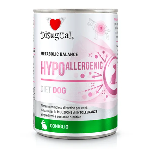 Disugual Hypoallergenic de CONEJO para perros 6×400 g