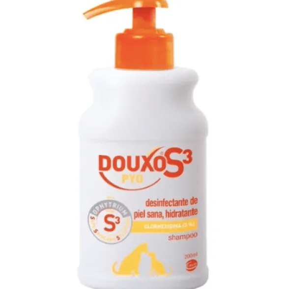 DOUXO S3 PYO Champú Antiséptico 200 ml perros gatos