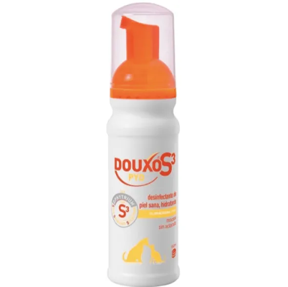 DOUXO S3 PYO Mousse picores en piel 150 ml perros y gatos