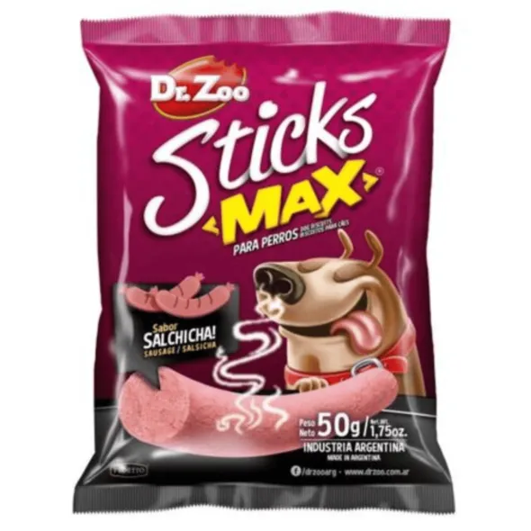 Dr Zoo Sticks Max Salchicha perros 50 g