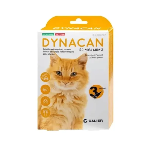 DYNACAN GATOS 3 pipetas para gatos hurones